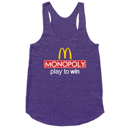 McDonalds Monopoly  Racerback Tank
