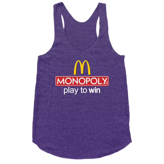 McDonalds Monopoly  Racerback Tank