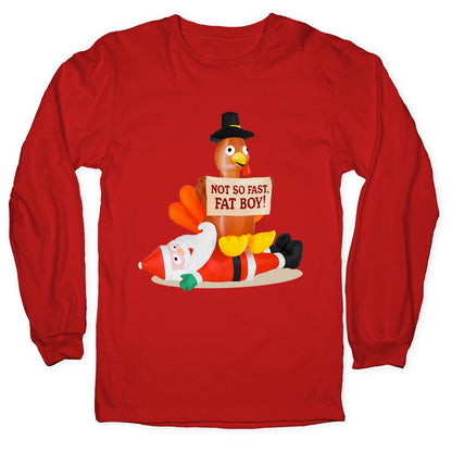 Santa Versus Turkey Longsleeve Tee