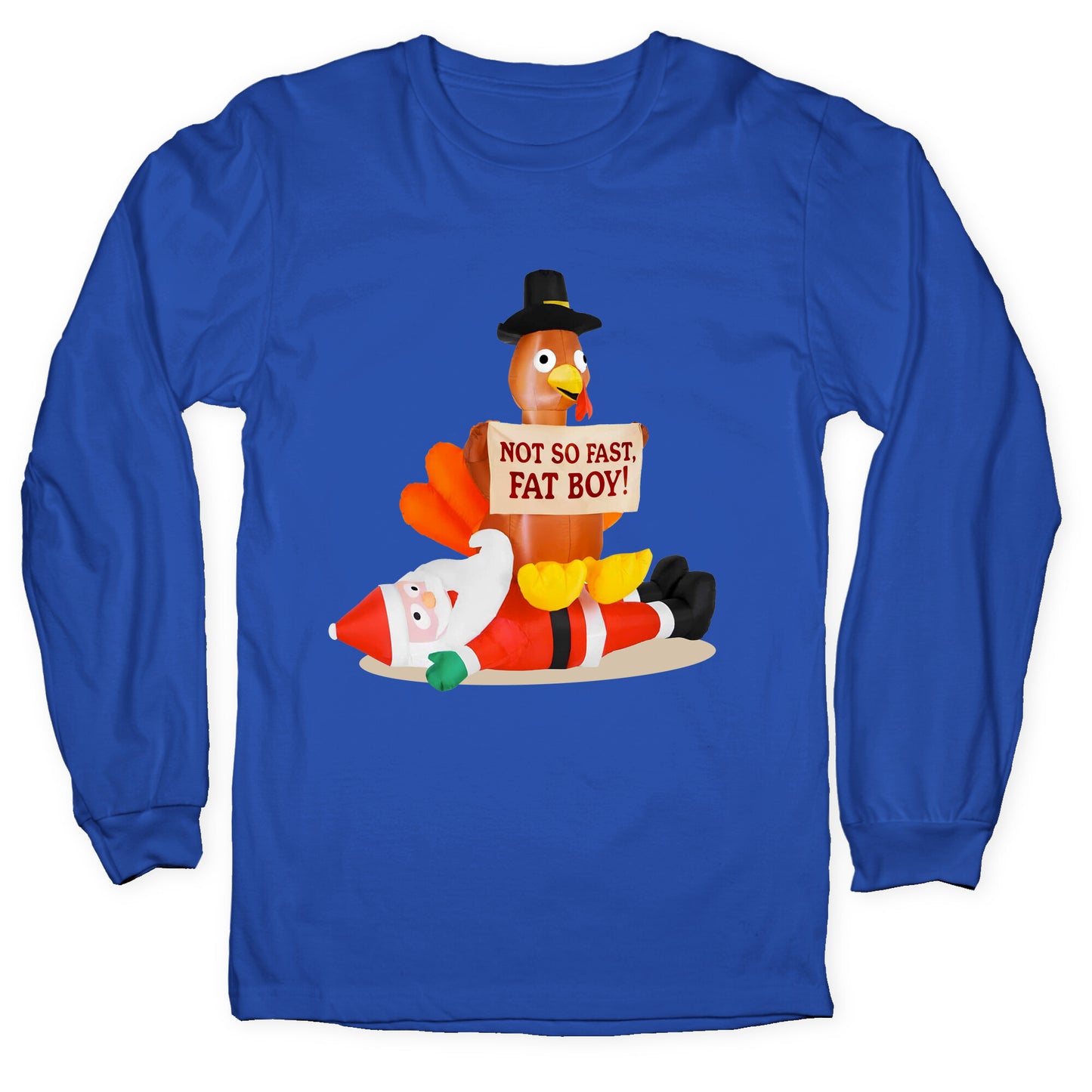 Santa Versus Turkey Longsleeve Tee