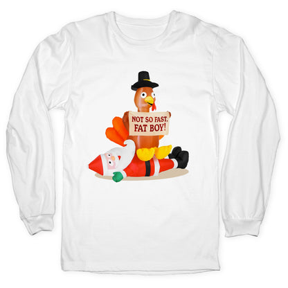 Santa Versus Turkey Longsleeve Tee