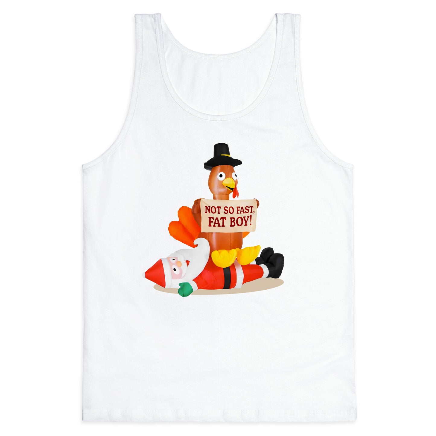 Santa Versus Turkey Tank Top
