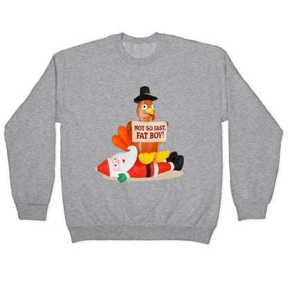 Santa Versus Turkey Crewneck Sweatshirt