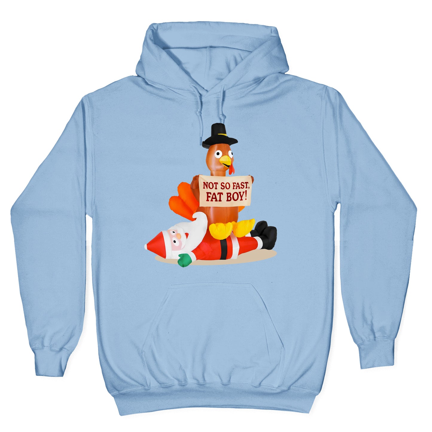 Santa Versus Turkey Hoodie