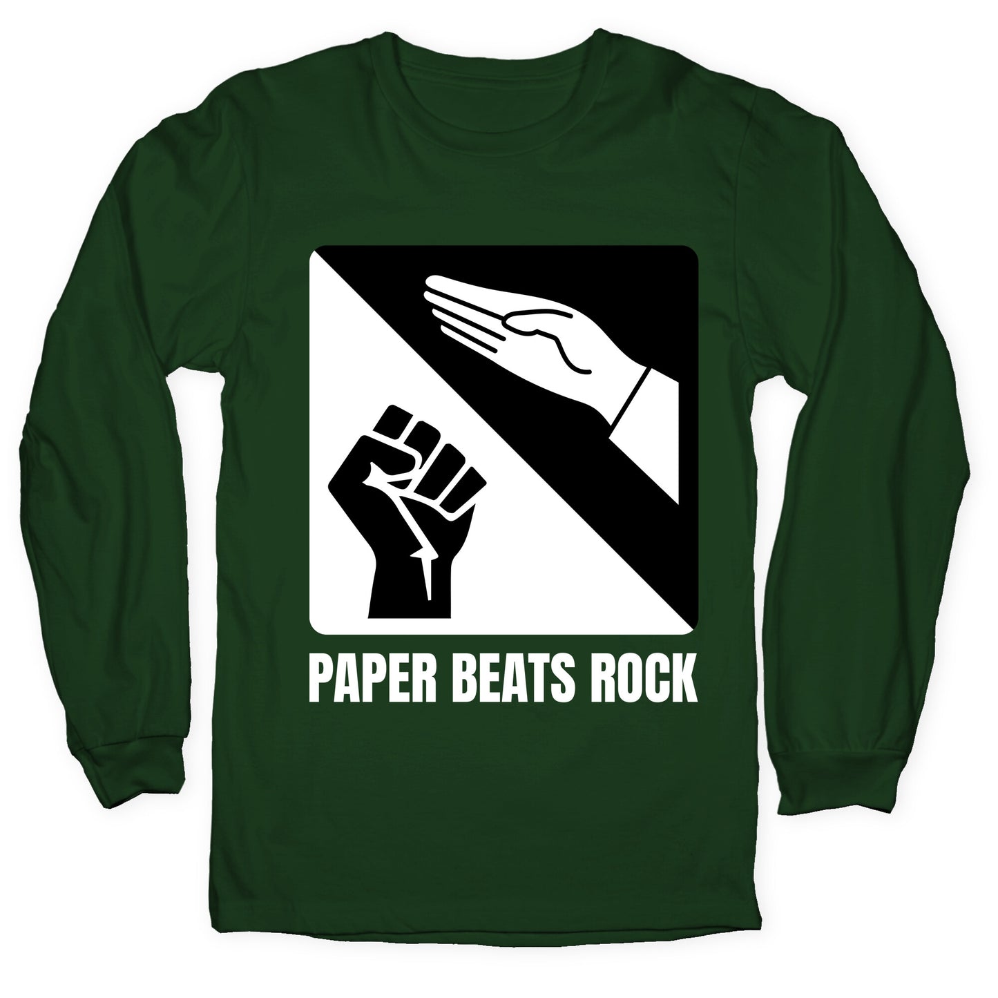 Paper Beats Rock Longsleeve Tee