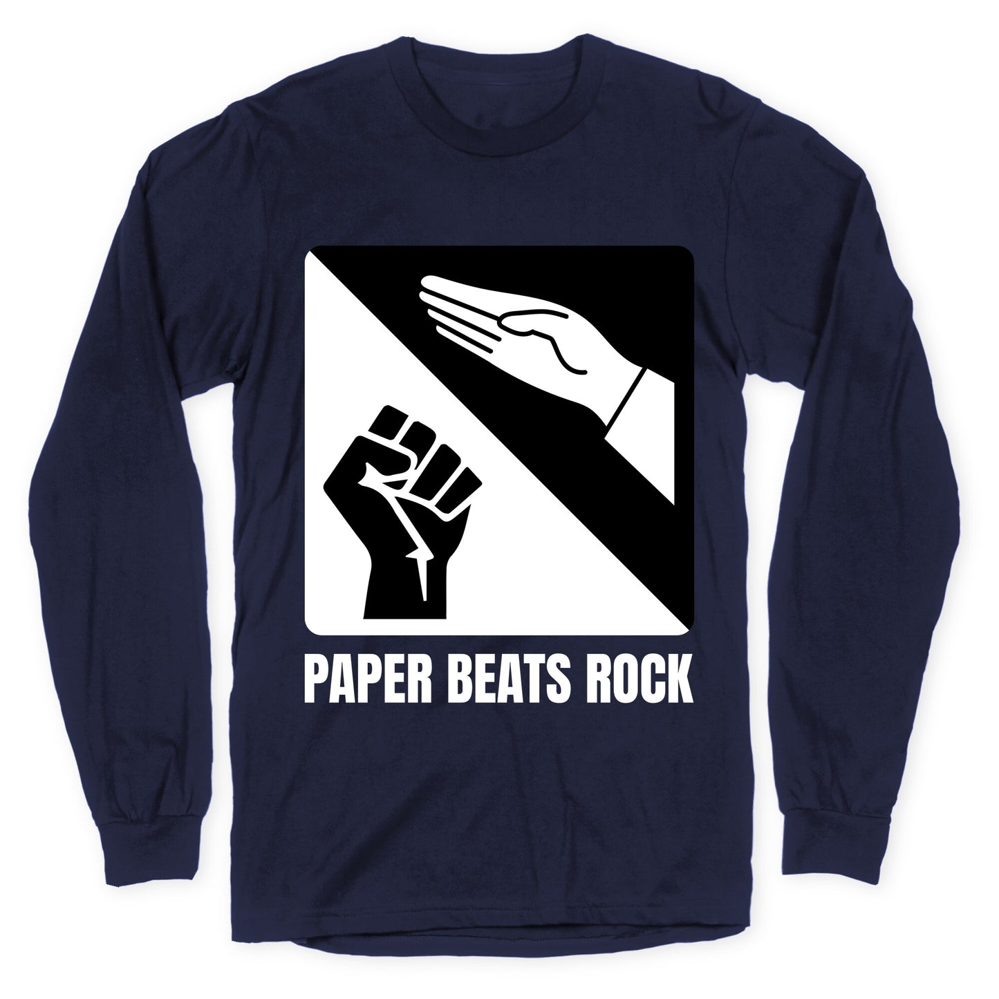 Paper Beats Rock Longsleeve Tee