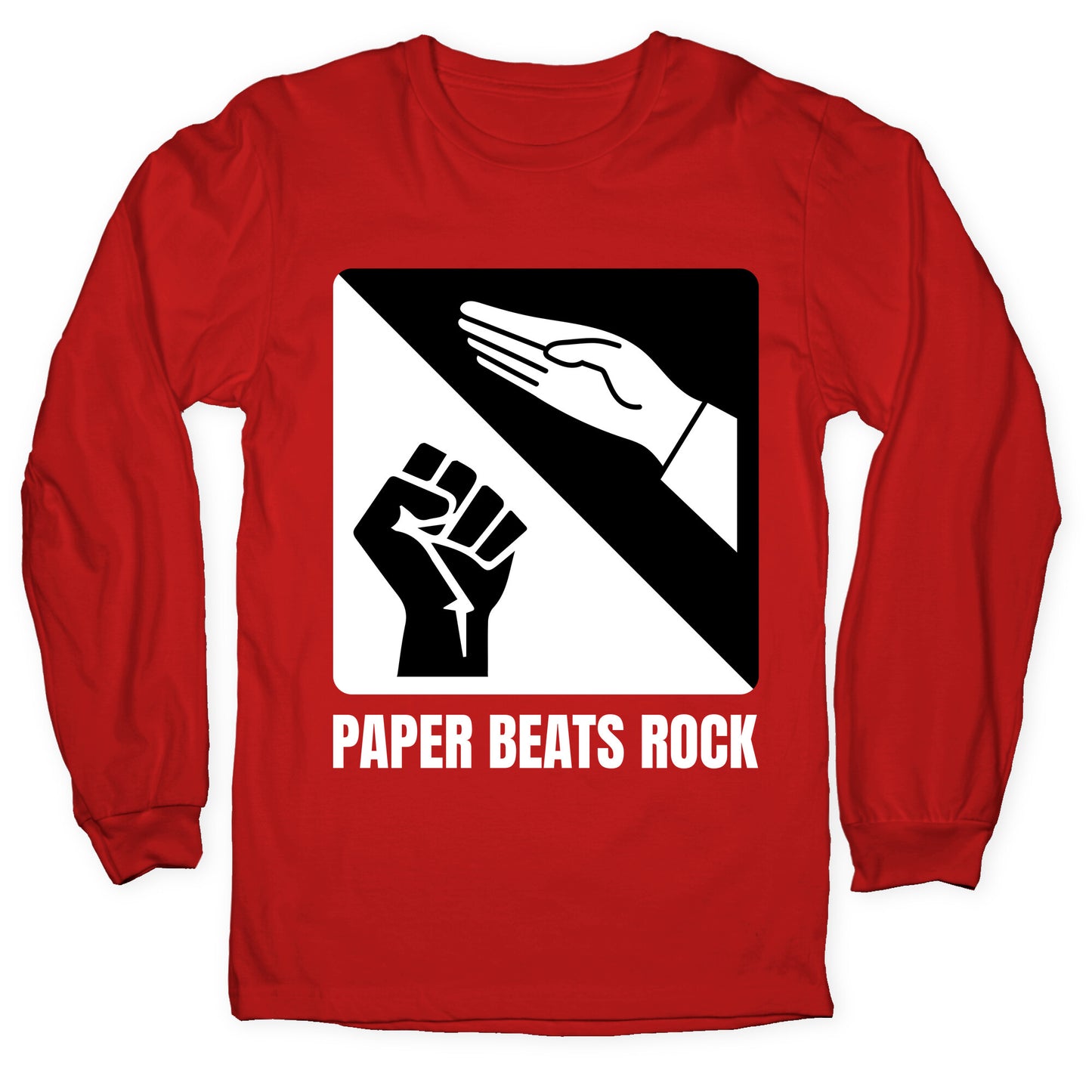 Paper Beats Rock Longsleeve Tee