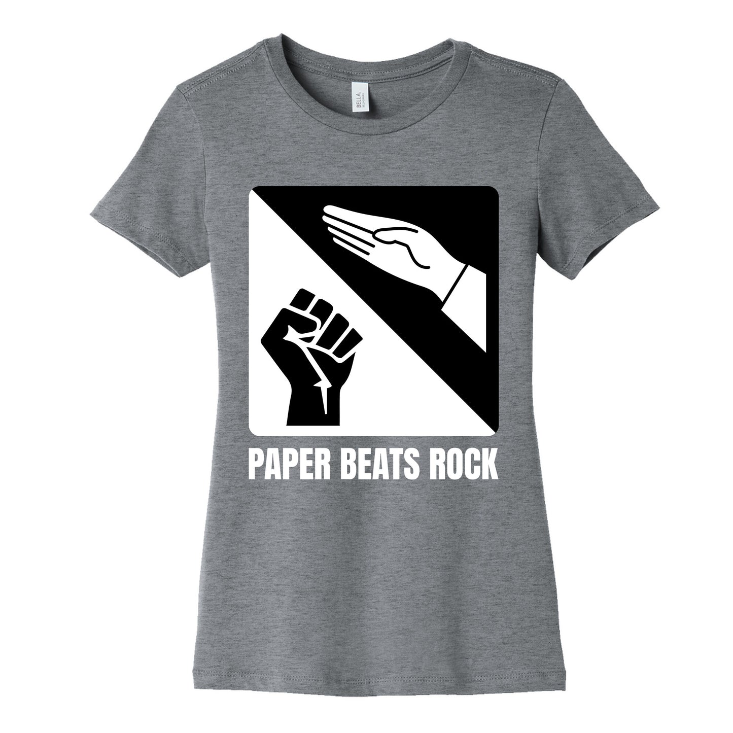 Paper Beats Rock Womens Cotton Tee