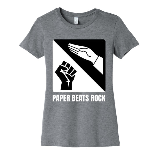 Paper Beats Rock Womens Cotton Tee