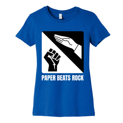 Paper Beats Rock Womens Cotton Tee