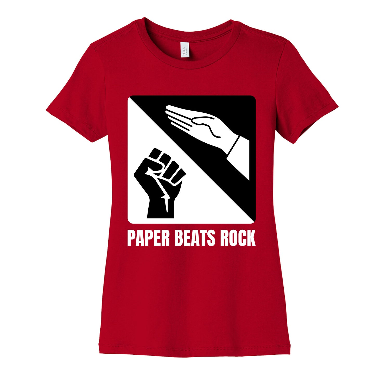 Paper Beats Rock Womens Cotton Tee