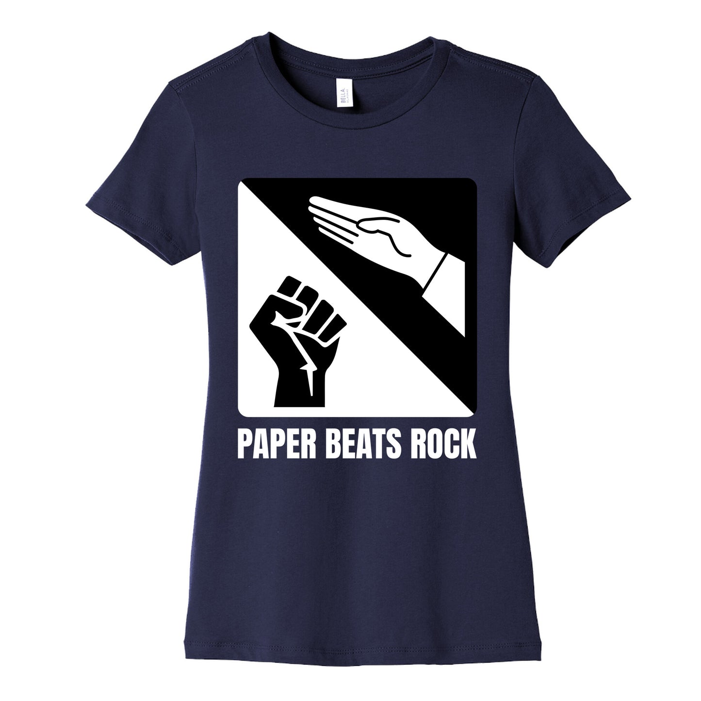 Paper Beats Rock Womens Cotton Tee