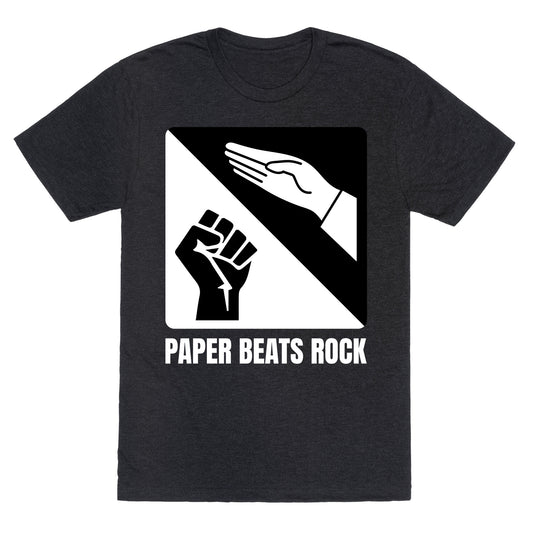 Paper Beats Rock Unisex Triblend Tee