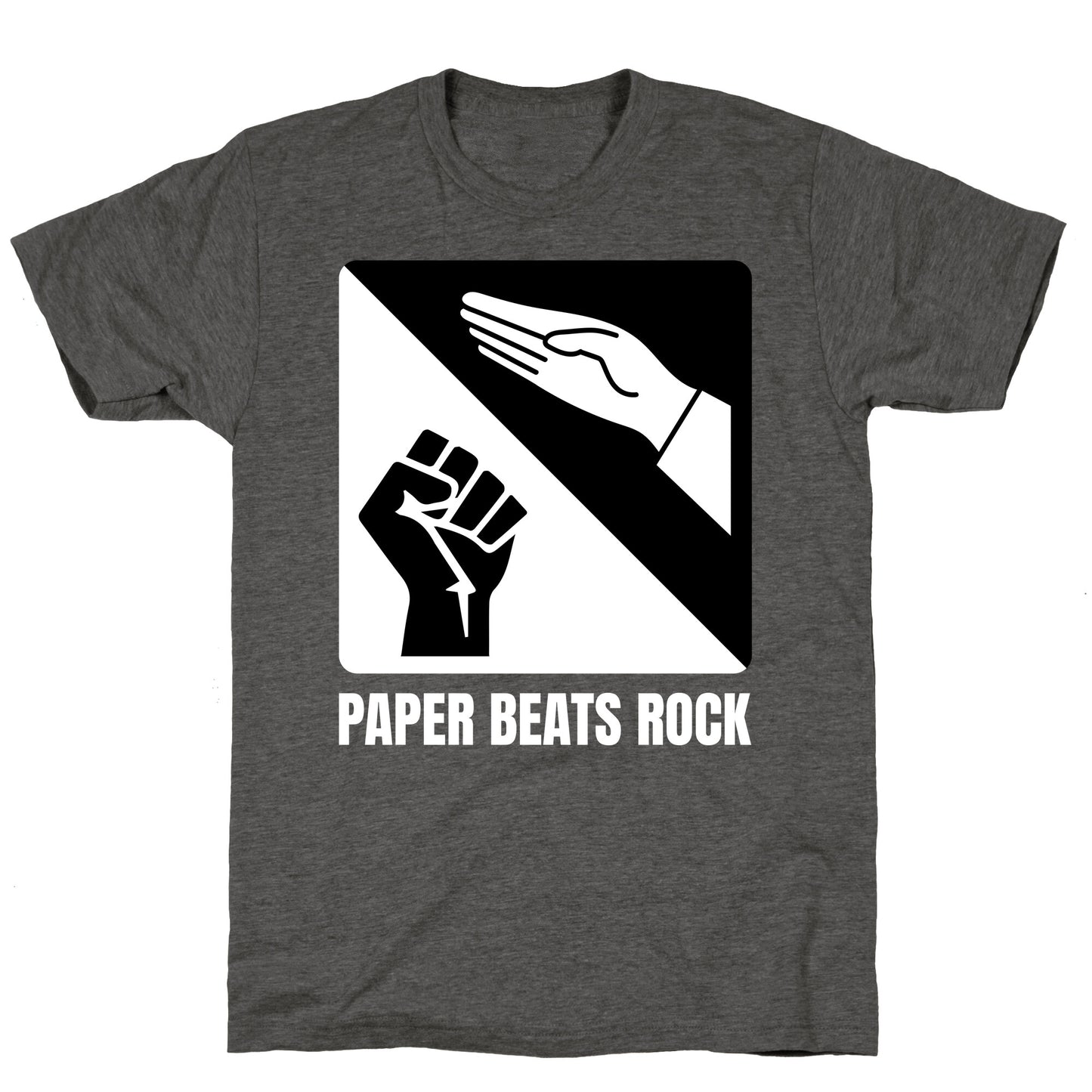 Paper Beats Rock Unisex Triblend Tee