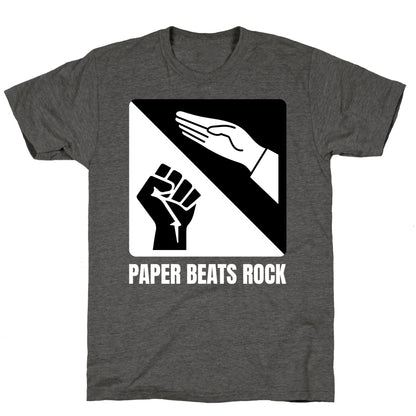 Paper Beats Rock Unisex Triblend Tee