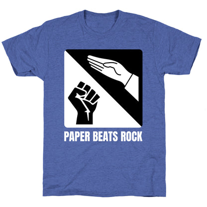 Paper Beats Rock Unisex Triblend Tee