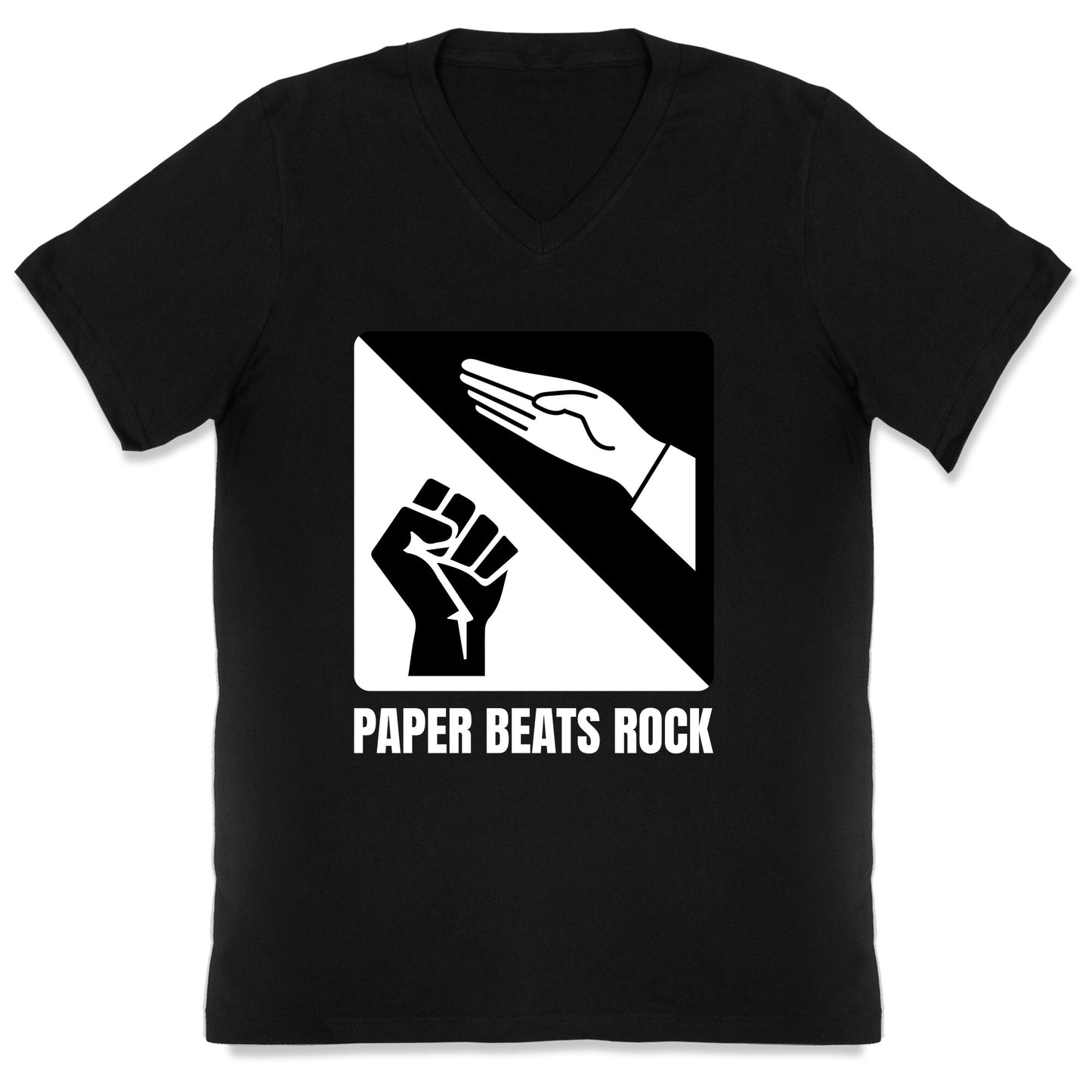 Paper Beats Rock V-Neck