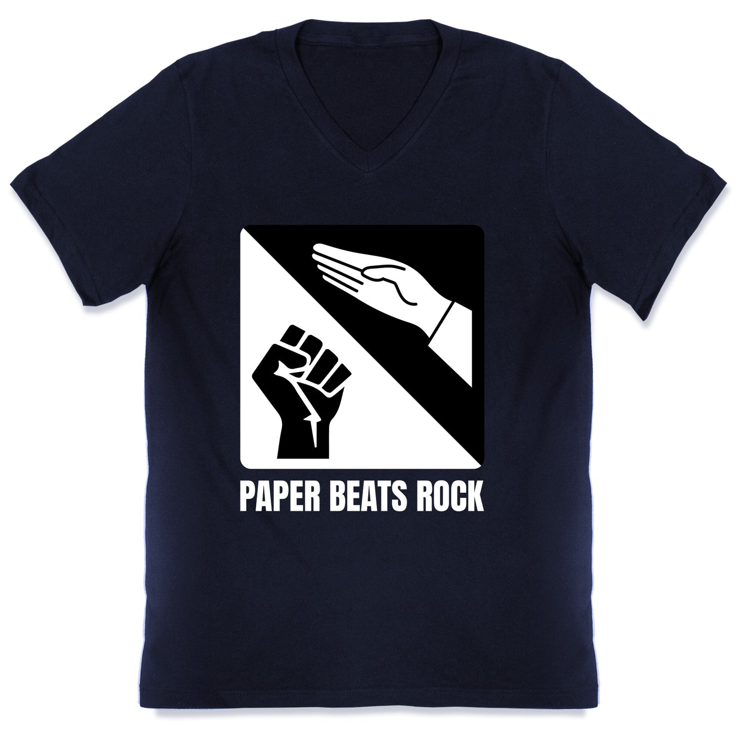Paper Beats Rock V-Neck