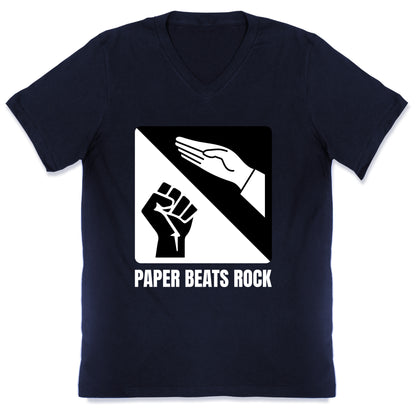 Paper Beats Rock V-Neck