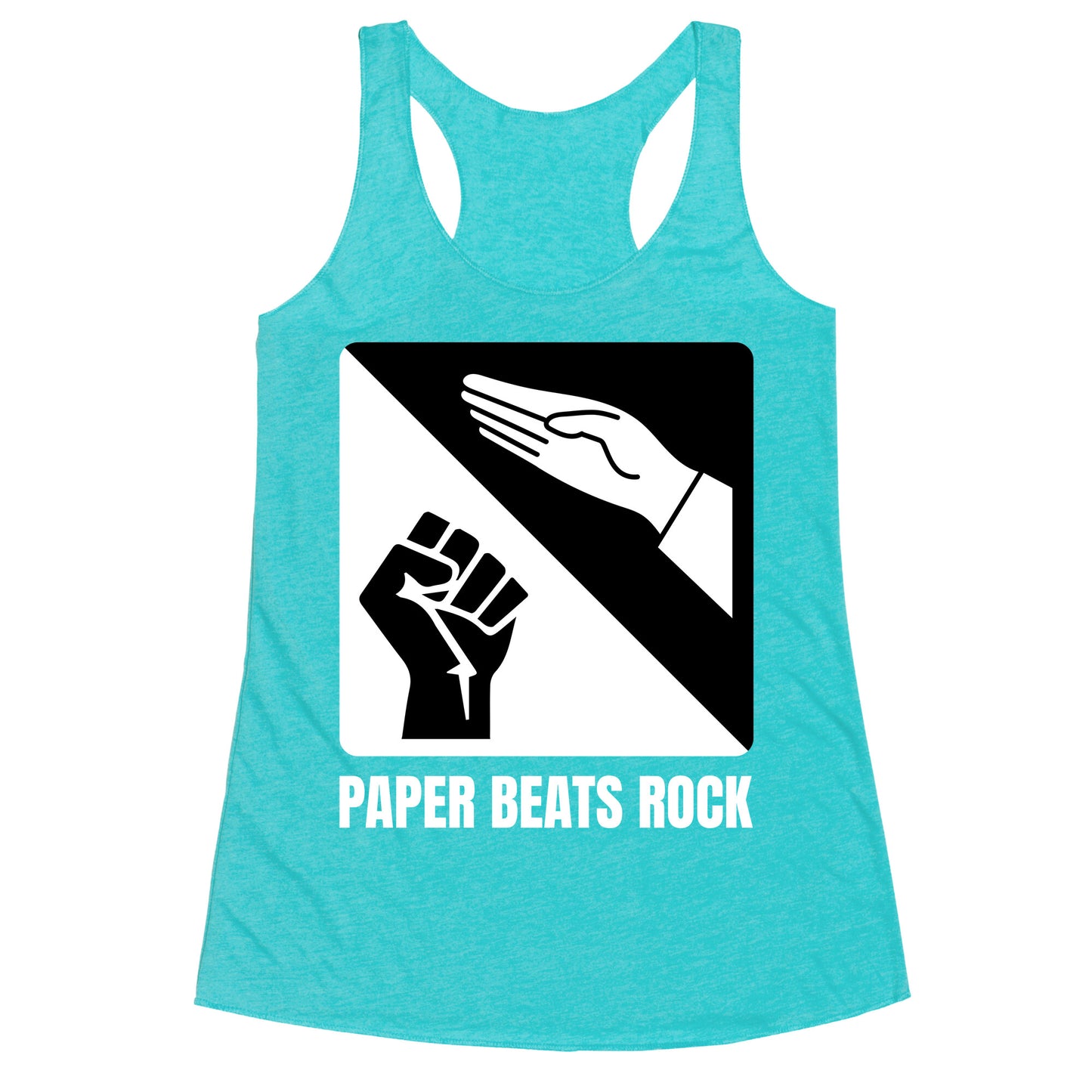 Paper Beats Rock Racerback Tank