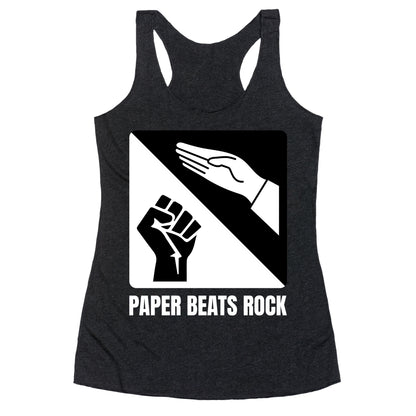 Paper Beats Rock Racerback Tank