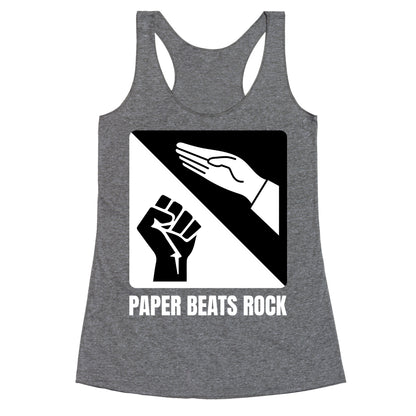 Paper Beats Rock Racerback Tank