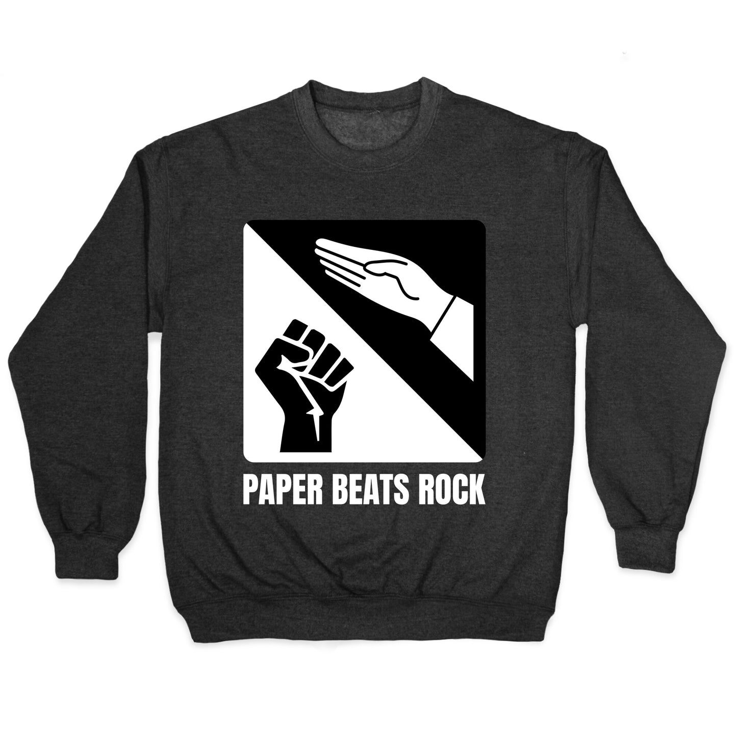 Paper Beats Rock Crewneck Sweatshirt