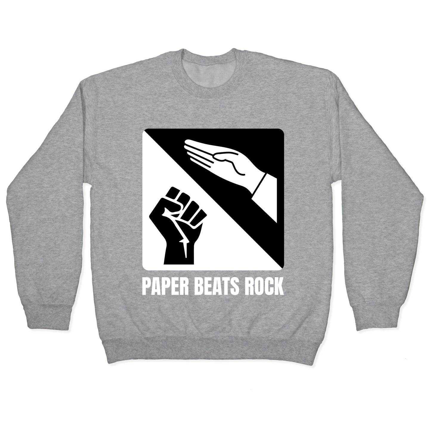 Paper Beats Rock Crewneck Sweatshirt
