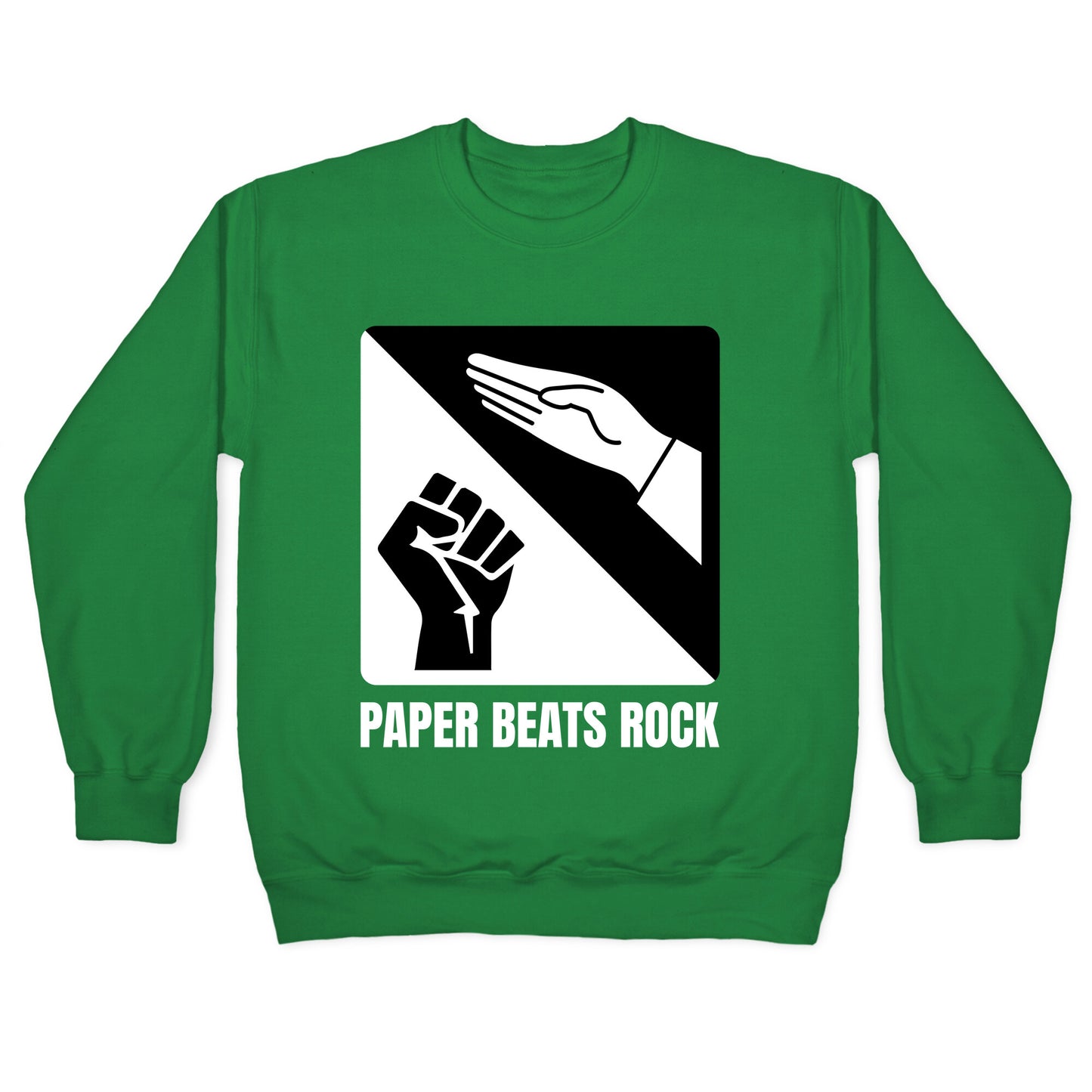 Paper Beats Rock Crewneck Sweatshirt