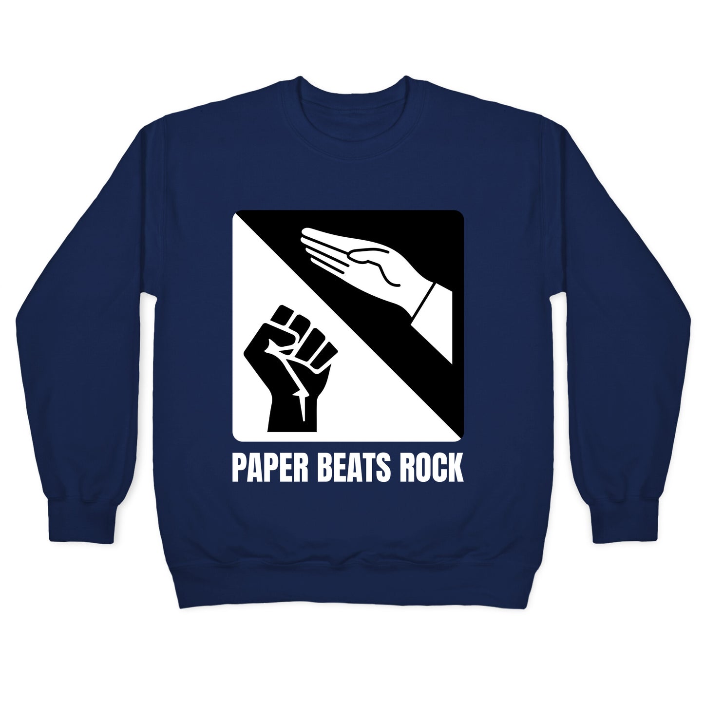 Paper Beats Rock Crewneck Sweatshirt