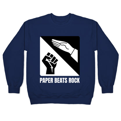 Paper Beats Rock Crewneck Sweatshirt