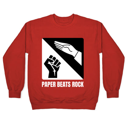 Paper Beats Rock Crewneck Sweatshirt