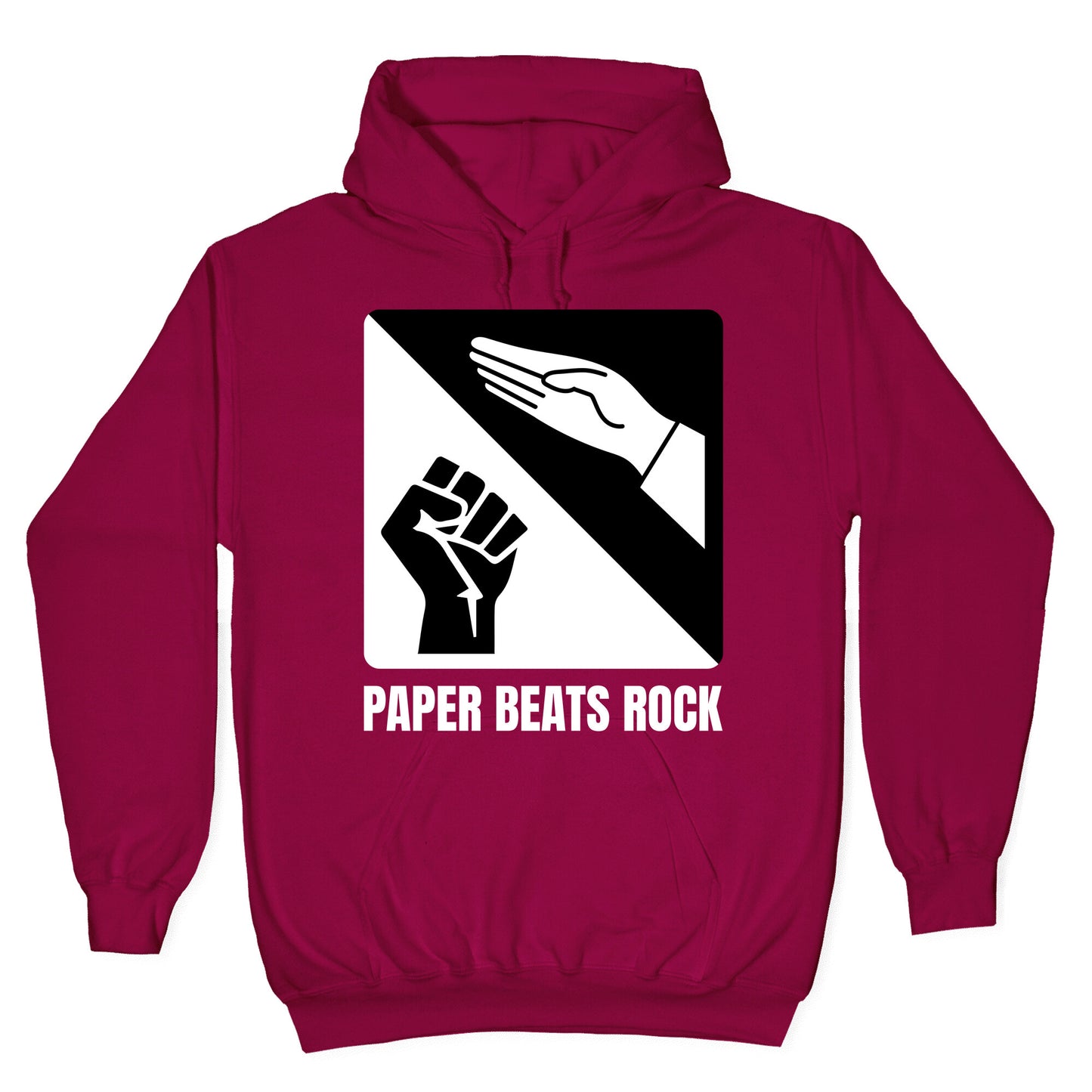 Paper Beats Rock Hoodie
