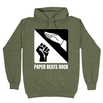 Paper Beats Rock Hoodie