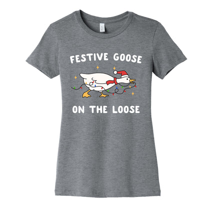 Festive Goose Womens Cotton Tee