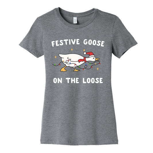 Festive Goose Womens Cotton Tee