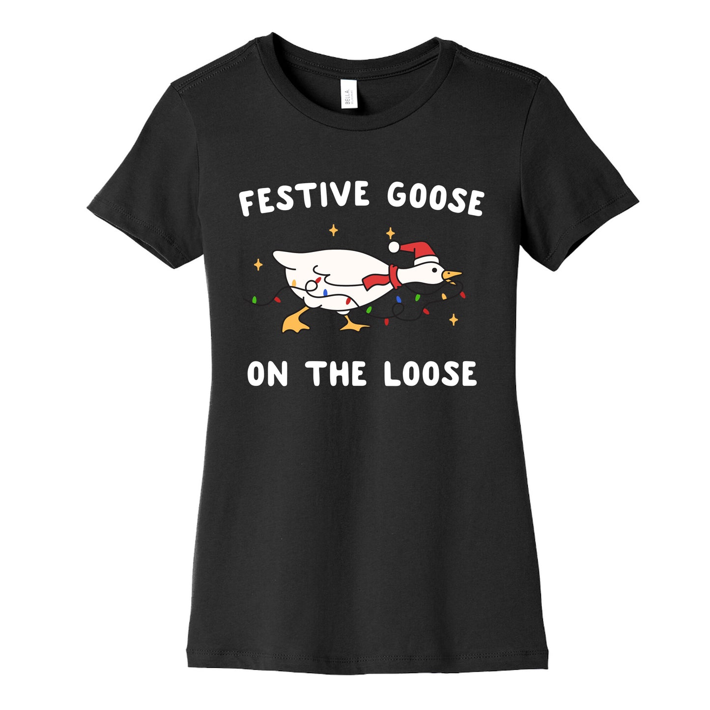 Festive Goose Womens Cotton Tee