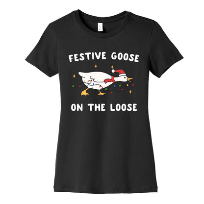 Festive Goose Womens Cotton Tee