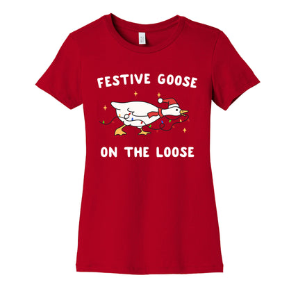 Festive Goose Womens Cotton Tee