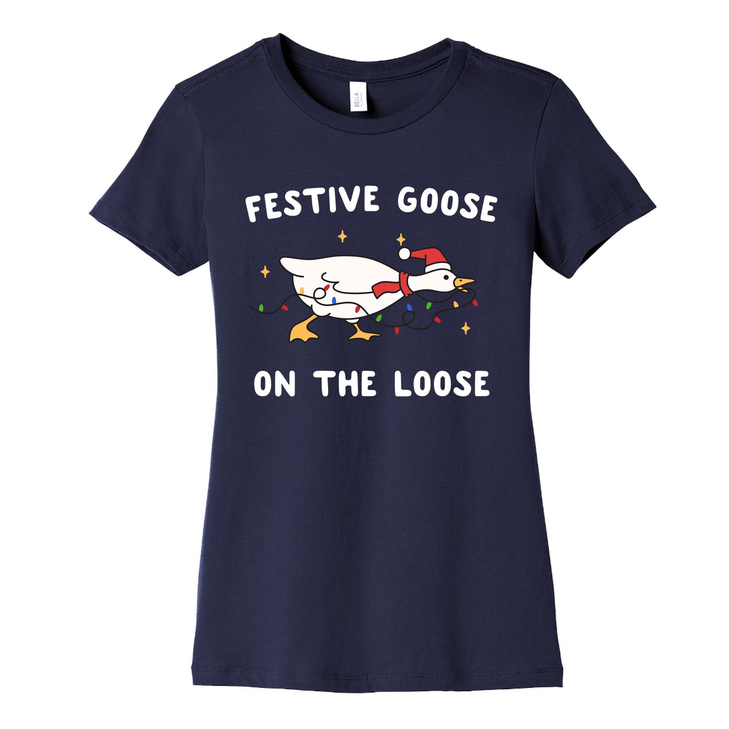 Festive Goose Womens Cotton Tee
