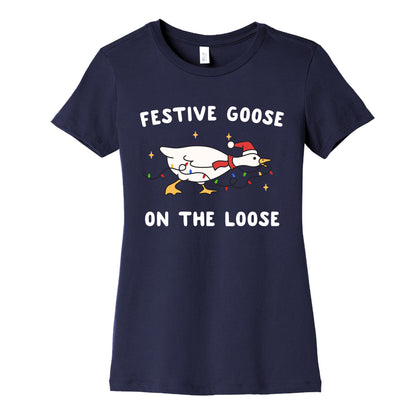 Festive Goose Womens Cotton Tee