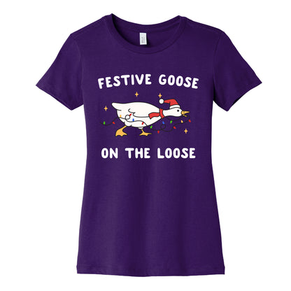 Festive Goose Womens Cotton Tee
