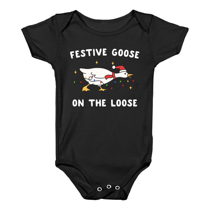Festive Goose Baby One-Piece