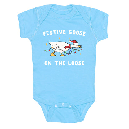 Festive Goose Baby One-Piece