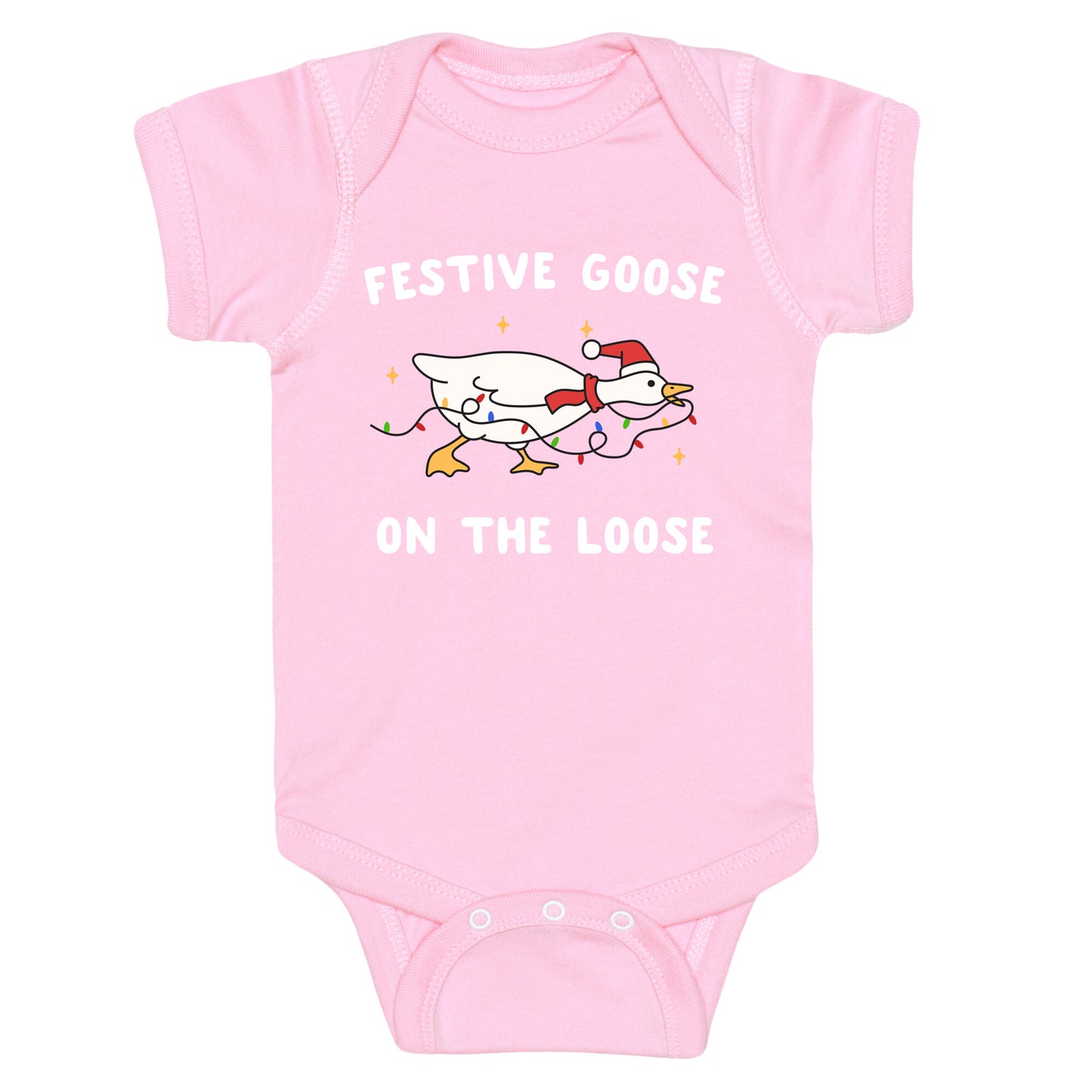 Festive Goose Baby One-Piece