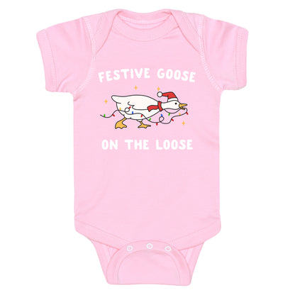 Festive Goose Baby One-Piece