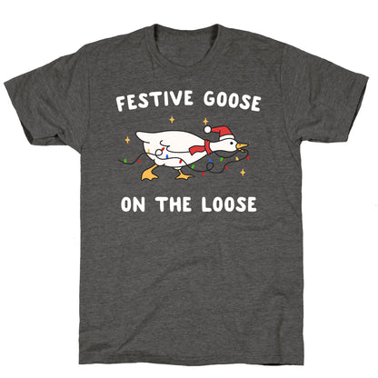 Festive Goose Unisex Triblend Tee