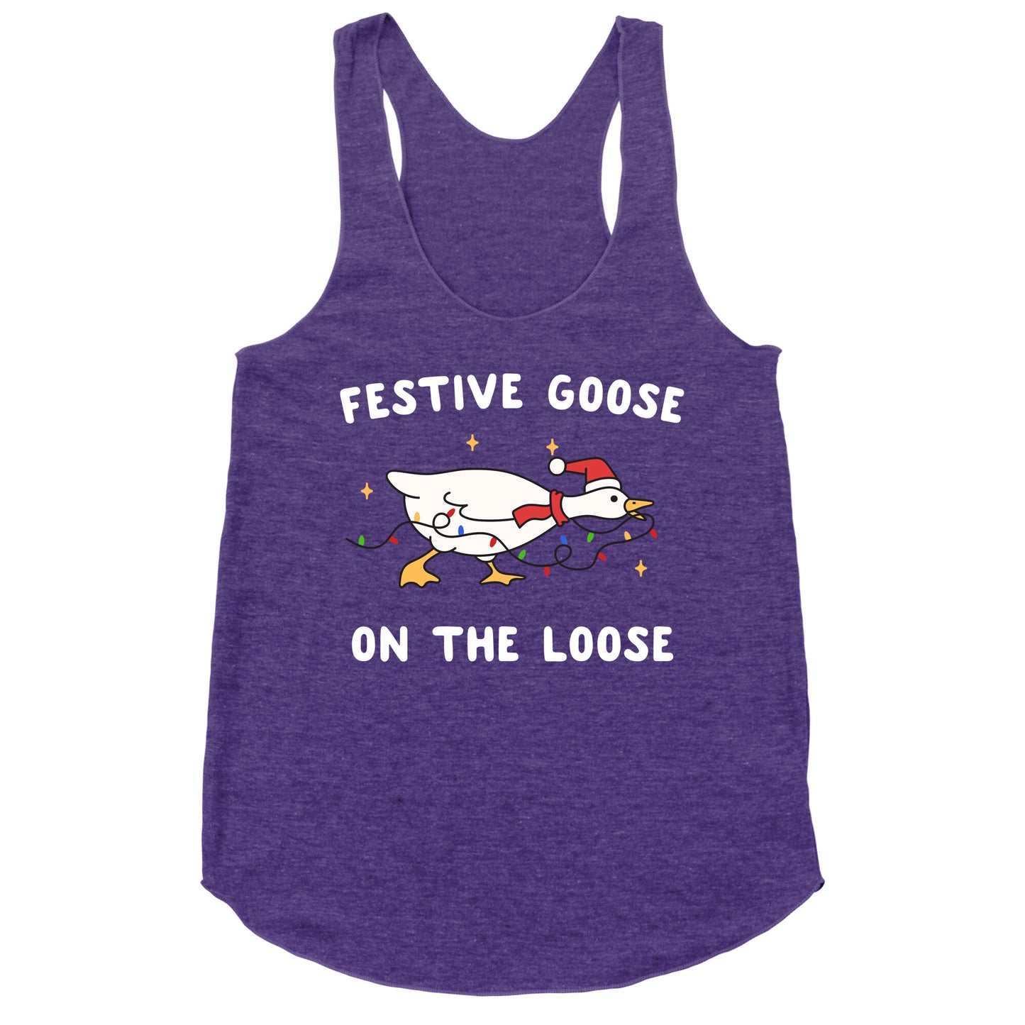 Festive Goose Racerback Tank