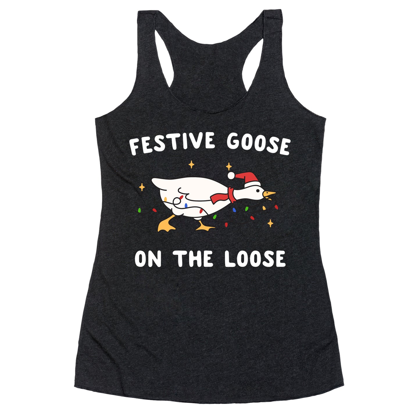 Festive Goose Racerback Tank