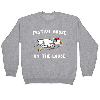 Festive Goose Crewneck Sweatshirt